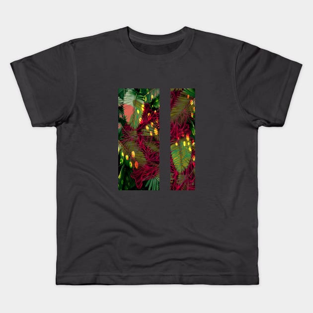 Tropical Foliage Kids T-Shirt by jurumple